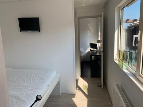 Der Flur zu beiden Schlafzimmern