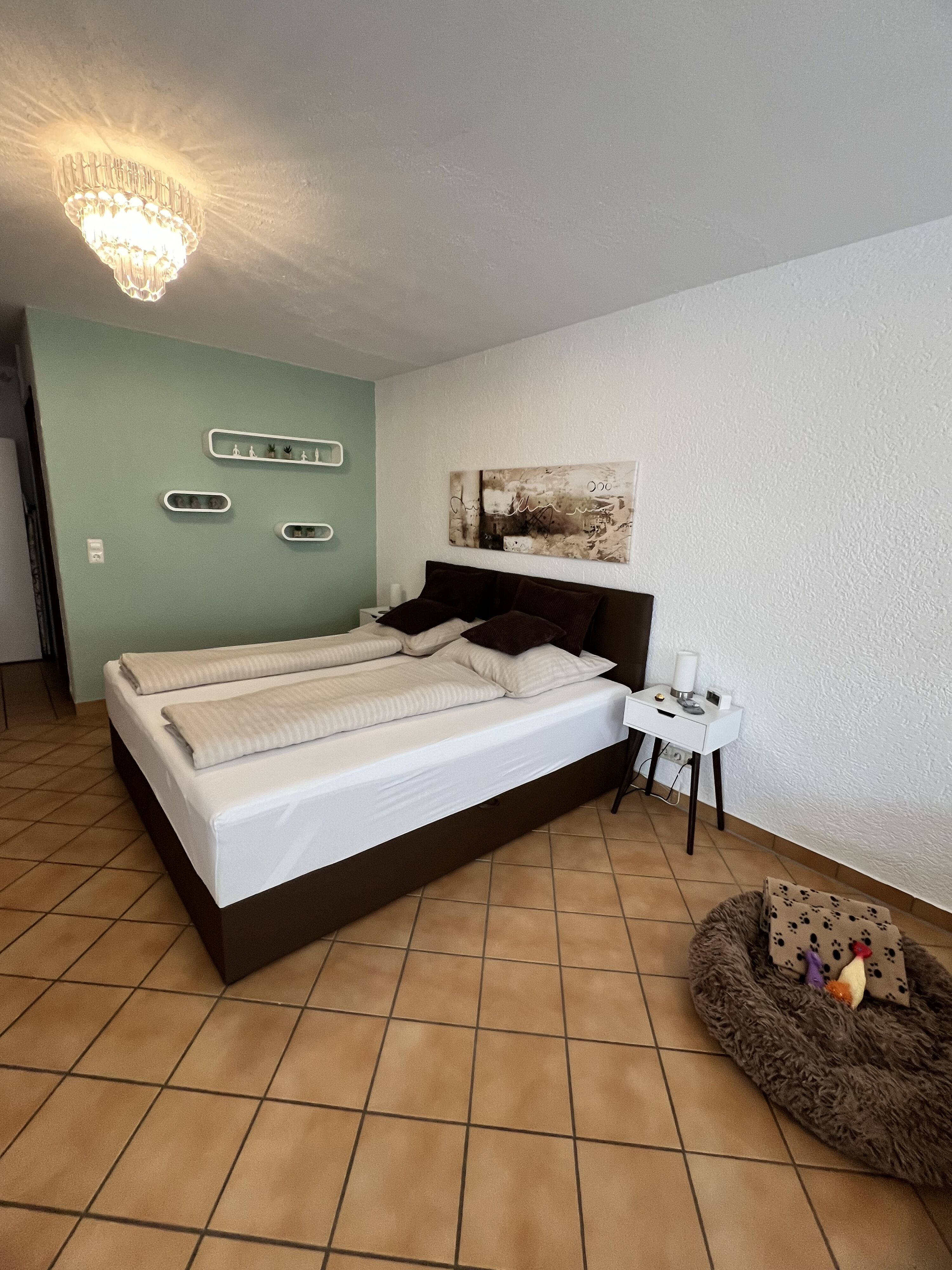 Wohn-/Schlafraum Boxspringbett 1,80x2,00m