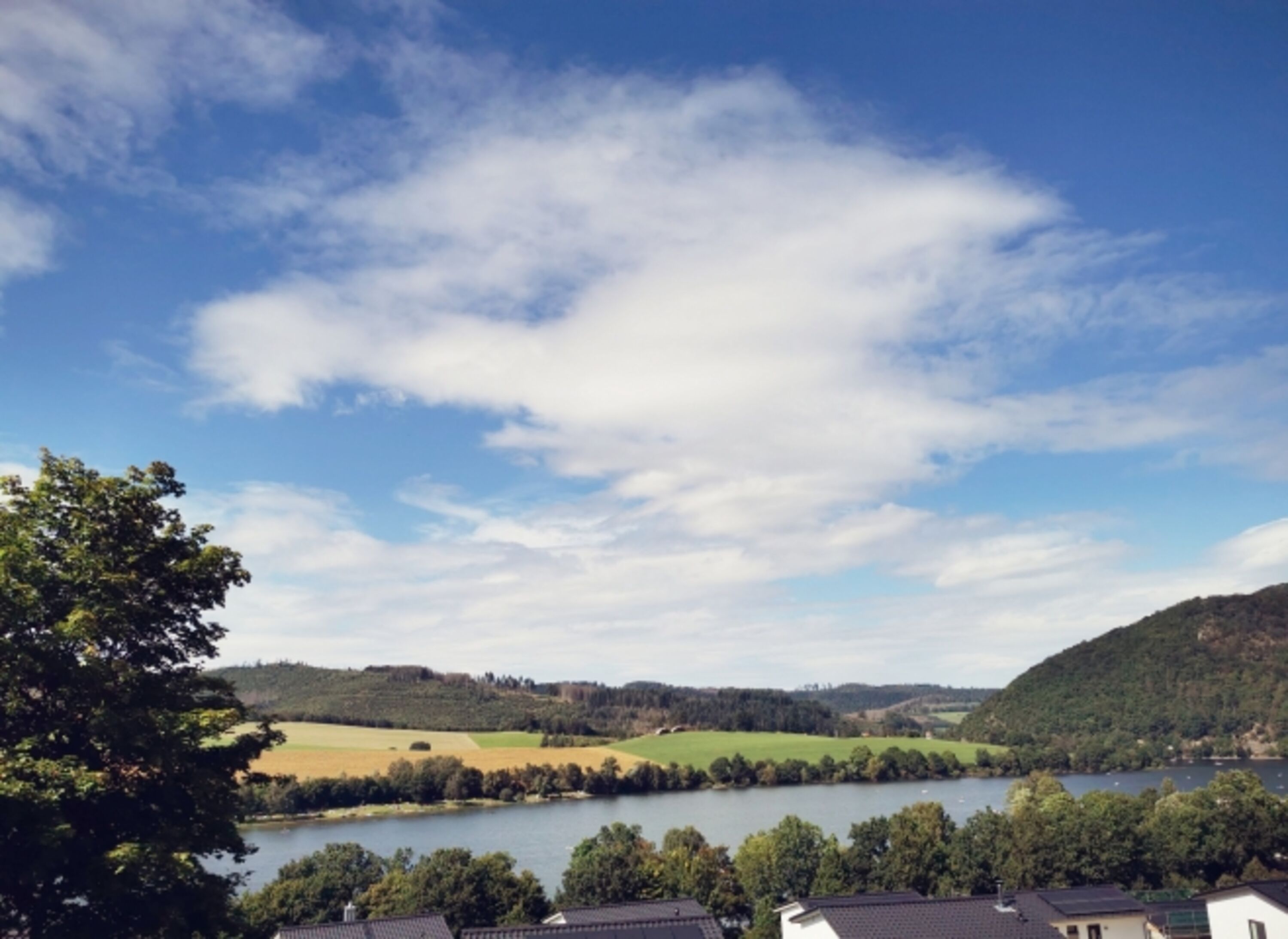 Blick vom Balkon auf den Diemelsee