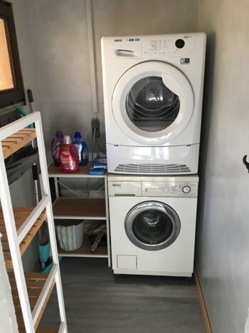 Waschmaschine und Trockner