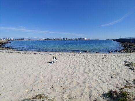Weidefelder Strand in der Nebensaison