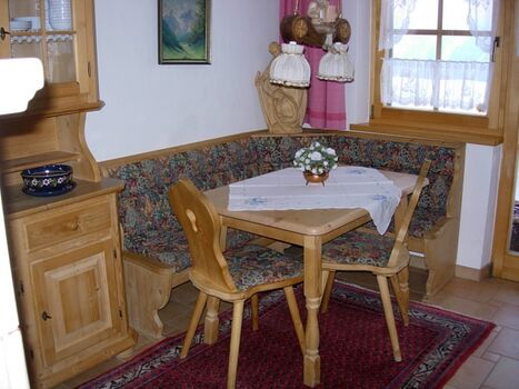 Essecke im Wohnzimmer