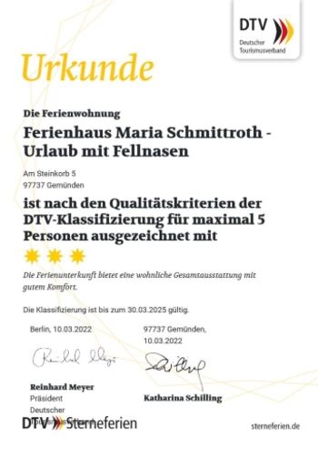 DTV Klassifizierung 3 Sterne