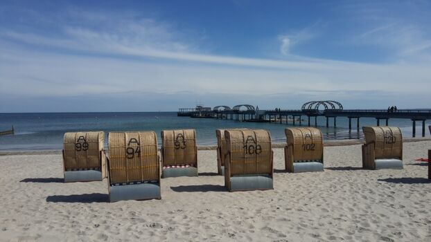 Der Strand der nur wenige Gehminuten entfernt ist