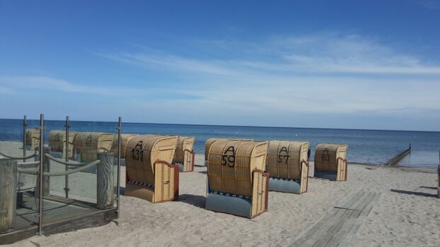 Der Strand der nur wenige Gehminuten entfernt ist