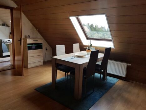 Essbereich im Wohnzimmer