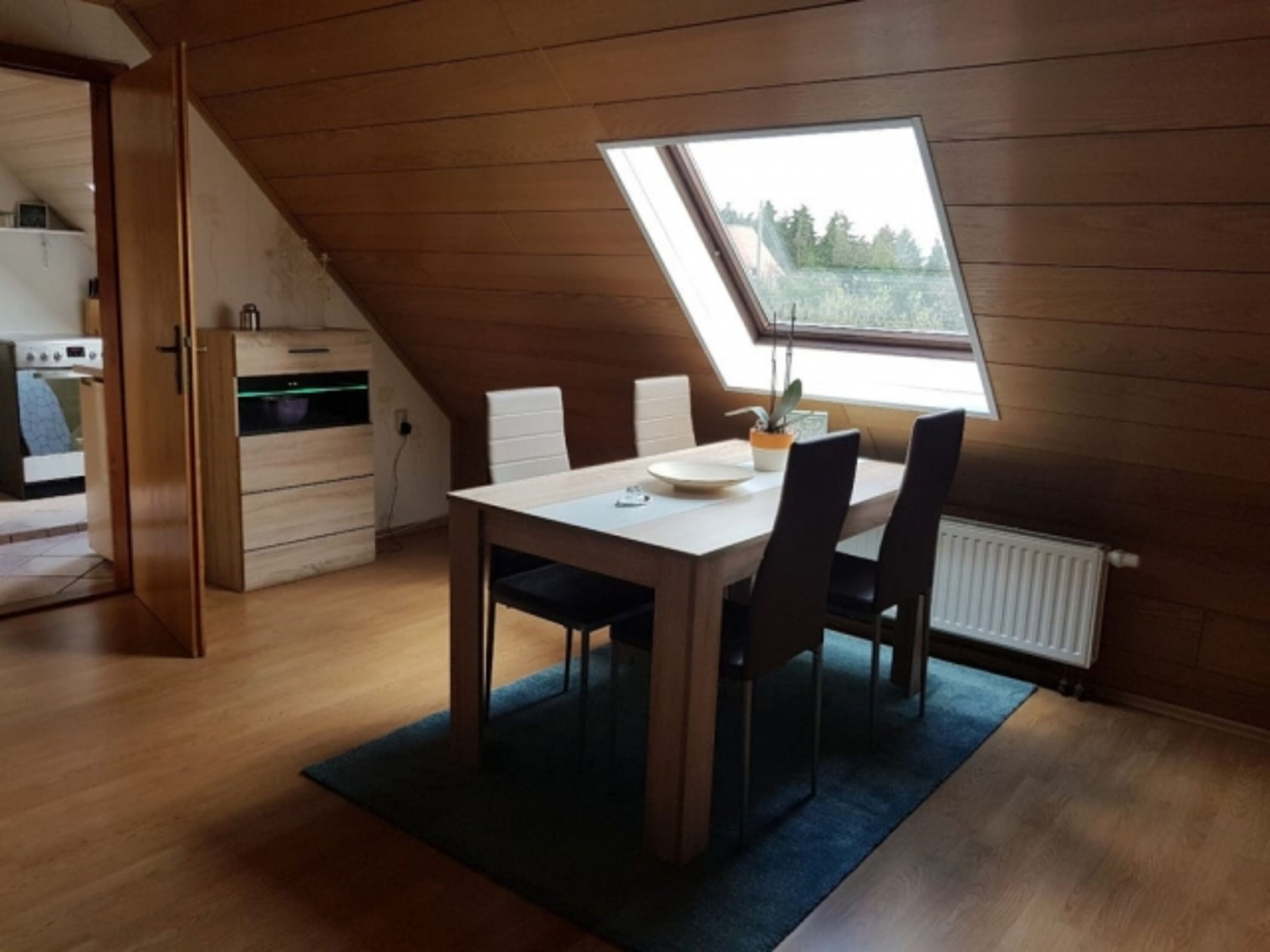 Essbereich im Wohnzimmer