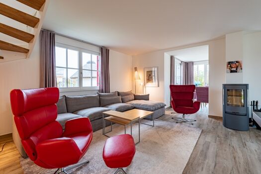 Wohnbereich mit Kamin