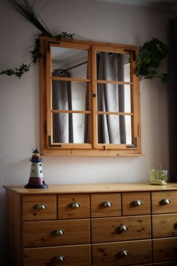 Fensterspiegel im Schlafzimmer EG