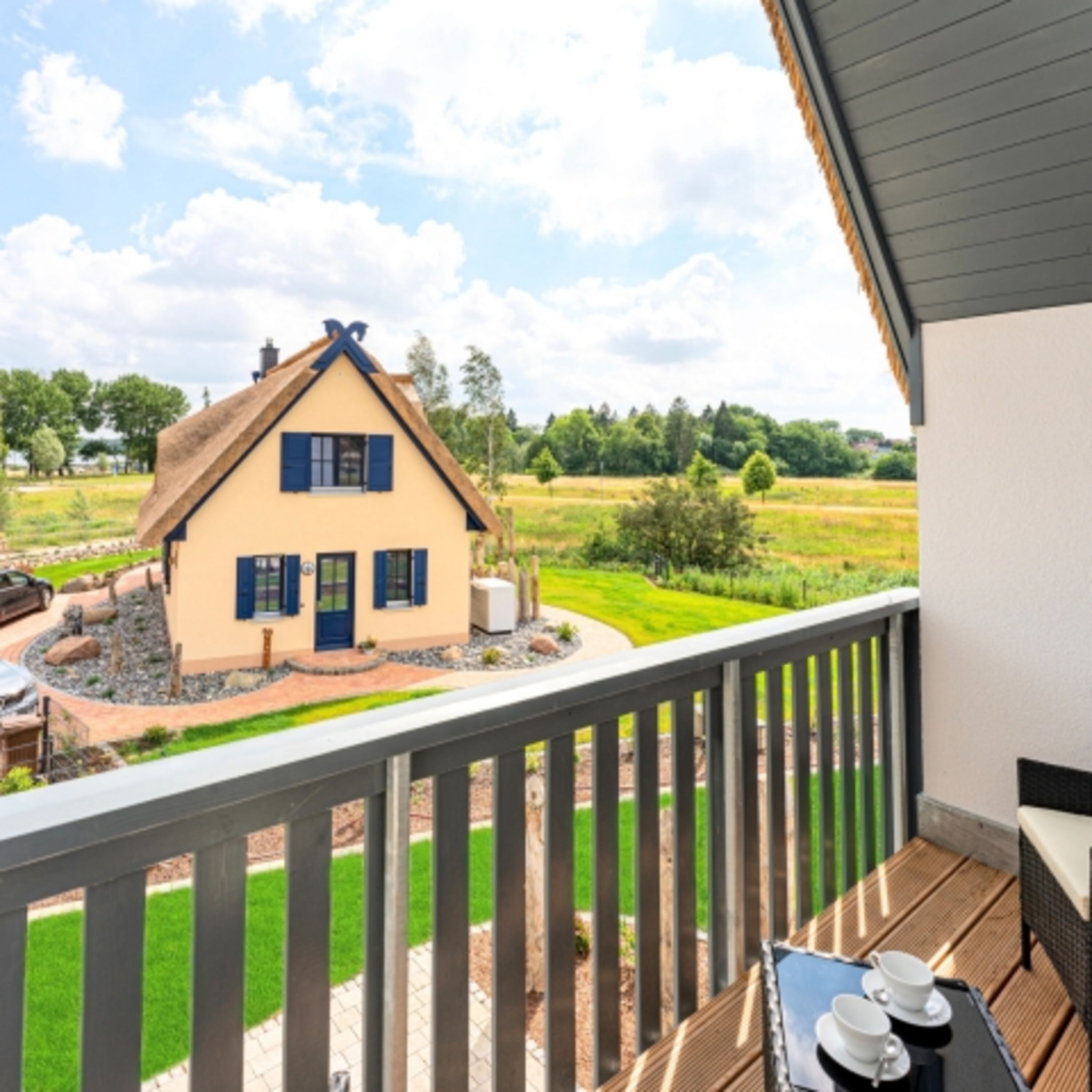 Blick vom Balkon