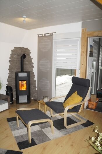 Wohnbereich mit Kamin