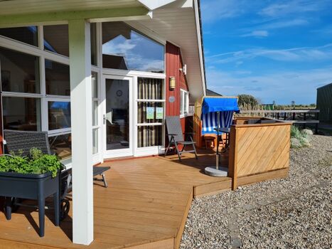 Terrasse Ferienhaus Ahorn