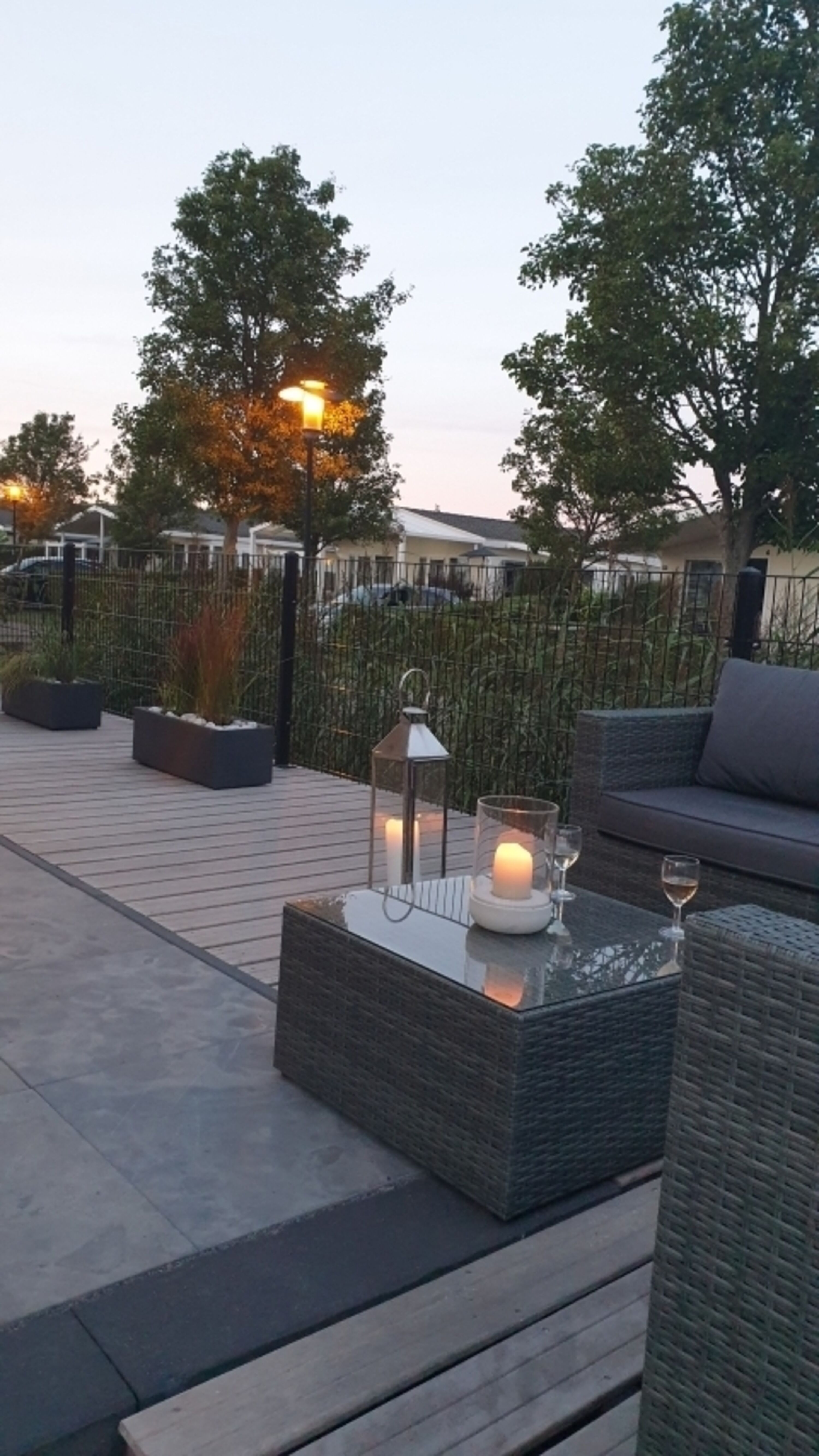 Terrasse am Abend