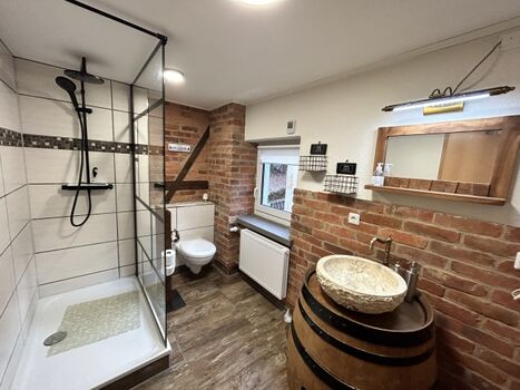 Badezimmer im Industruak Style in der 1. Etage