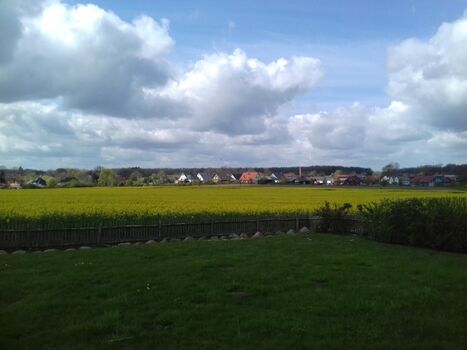 Herrlicher Terrassen-Blick nach Zierow