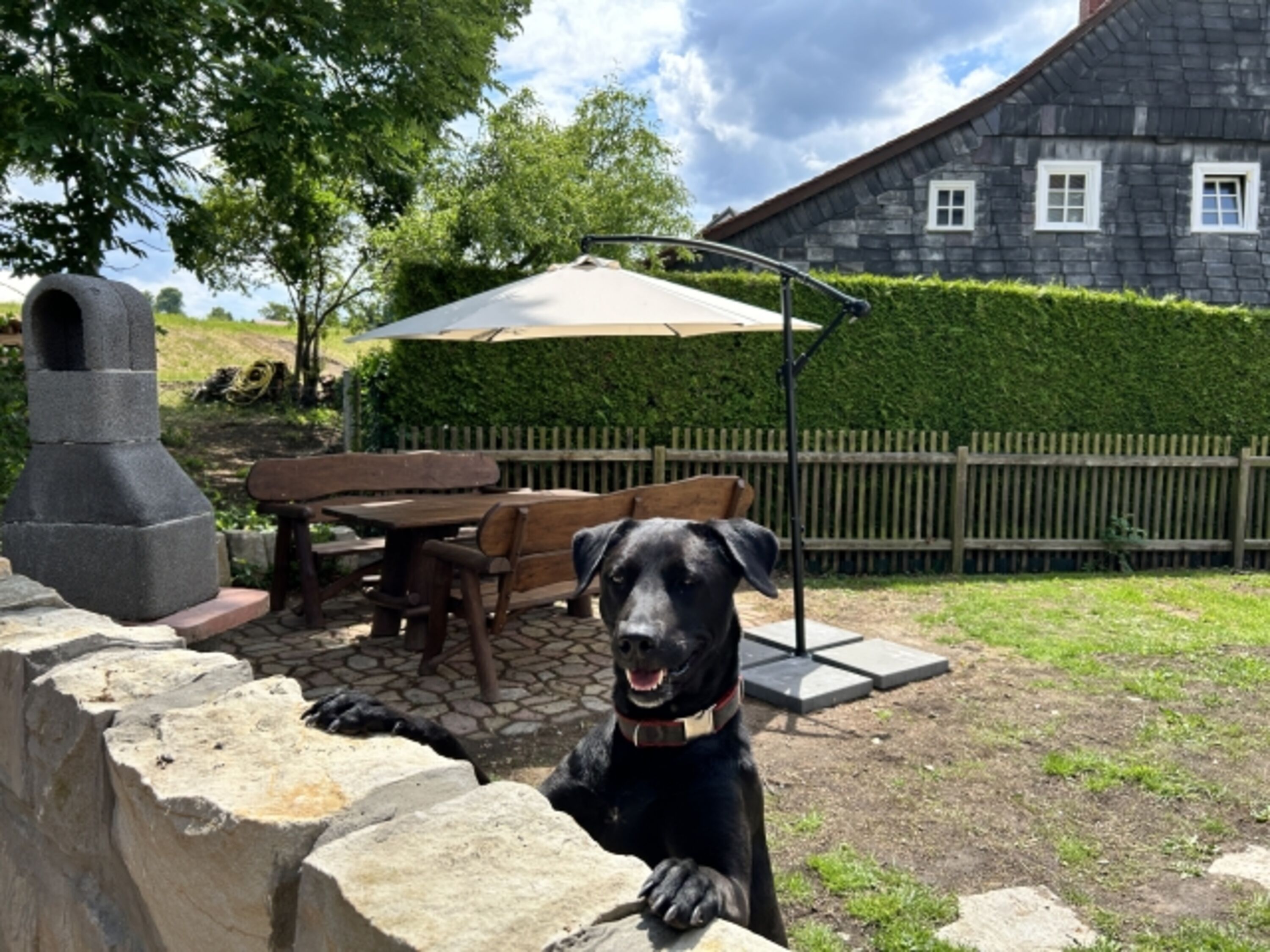 Garten mit Sitzecke