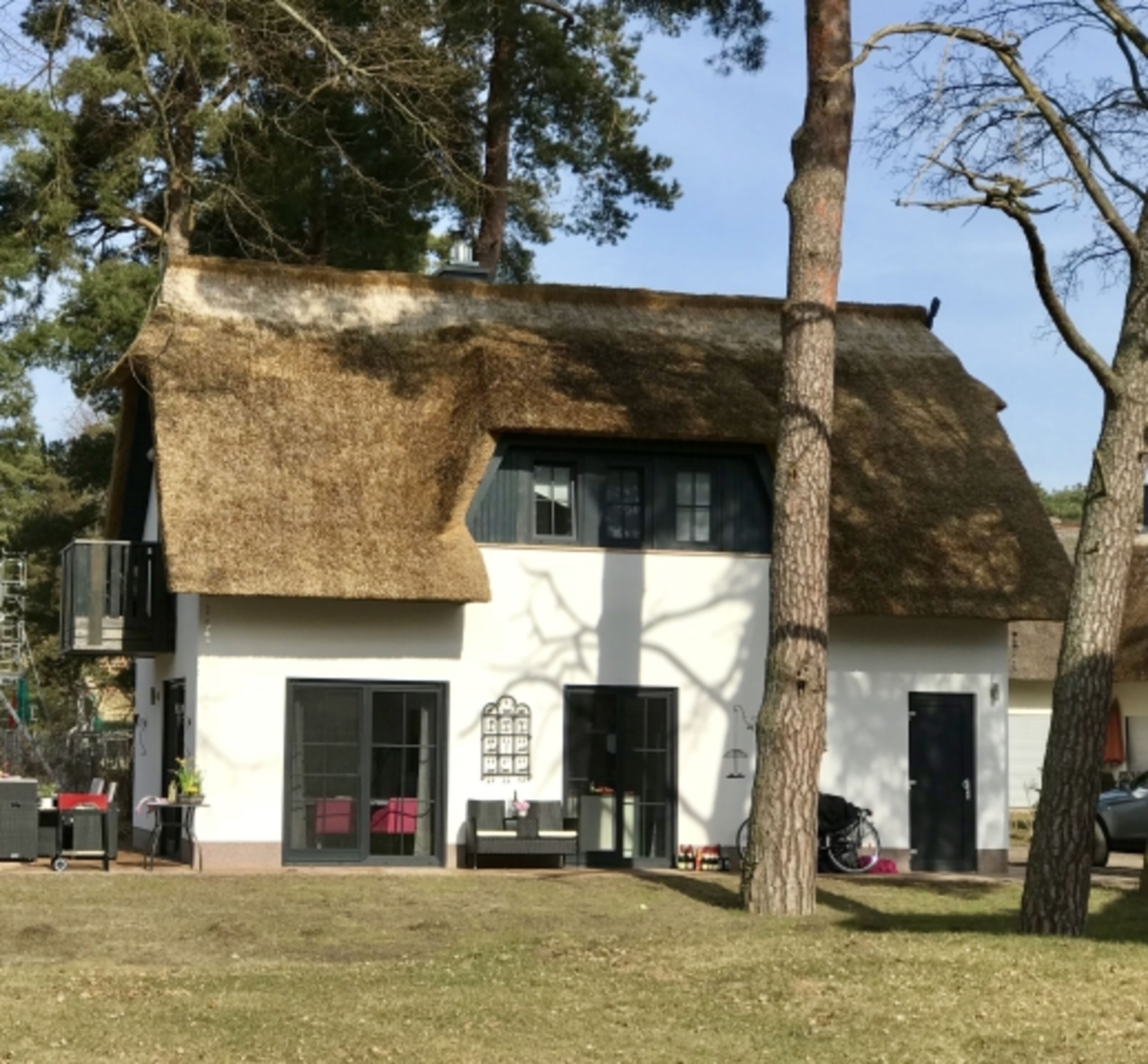 Das Haus liegt ganz nah dem Stettiner Haff