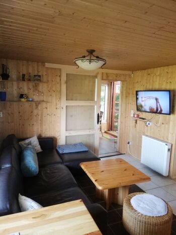 Wohnküche mit Blick zur Veranda