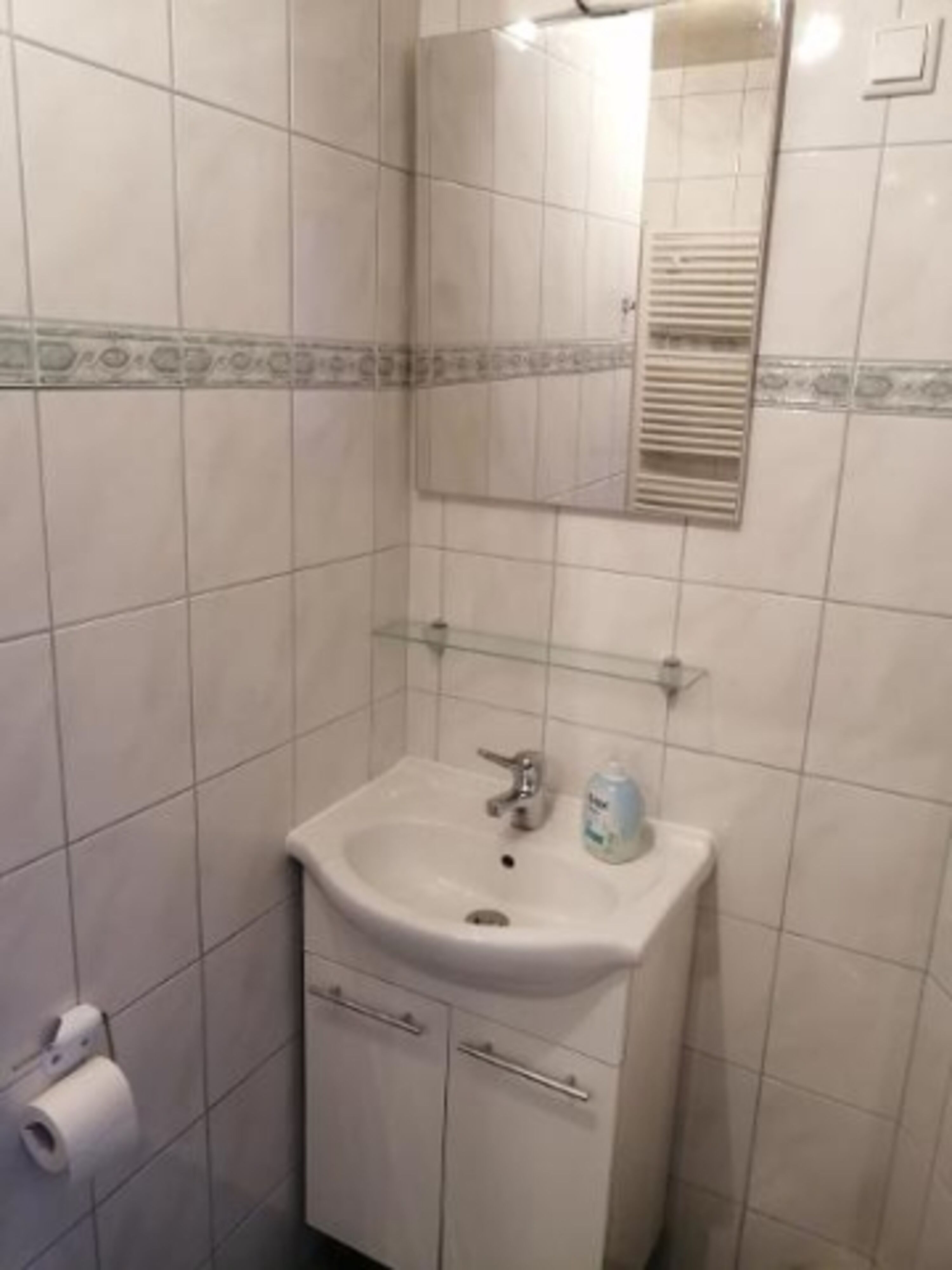 Bad mit Dusche und WC