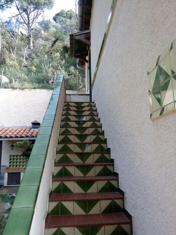 Treppe zum Apartment