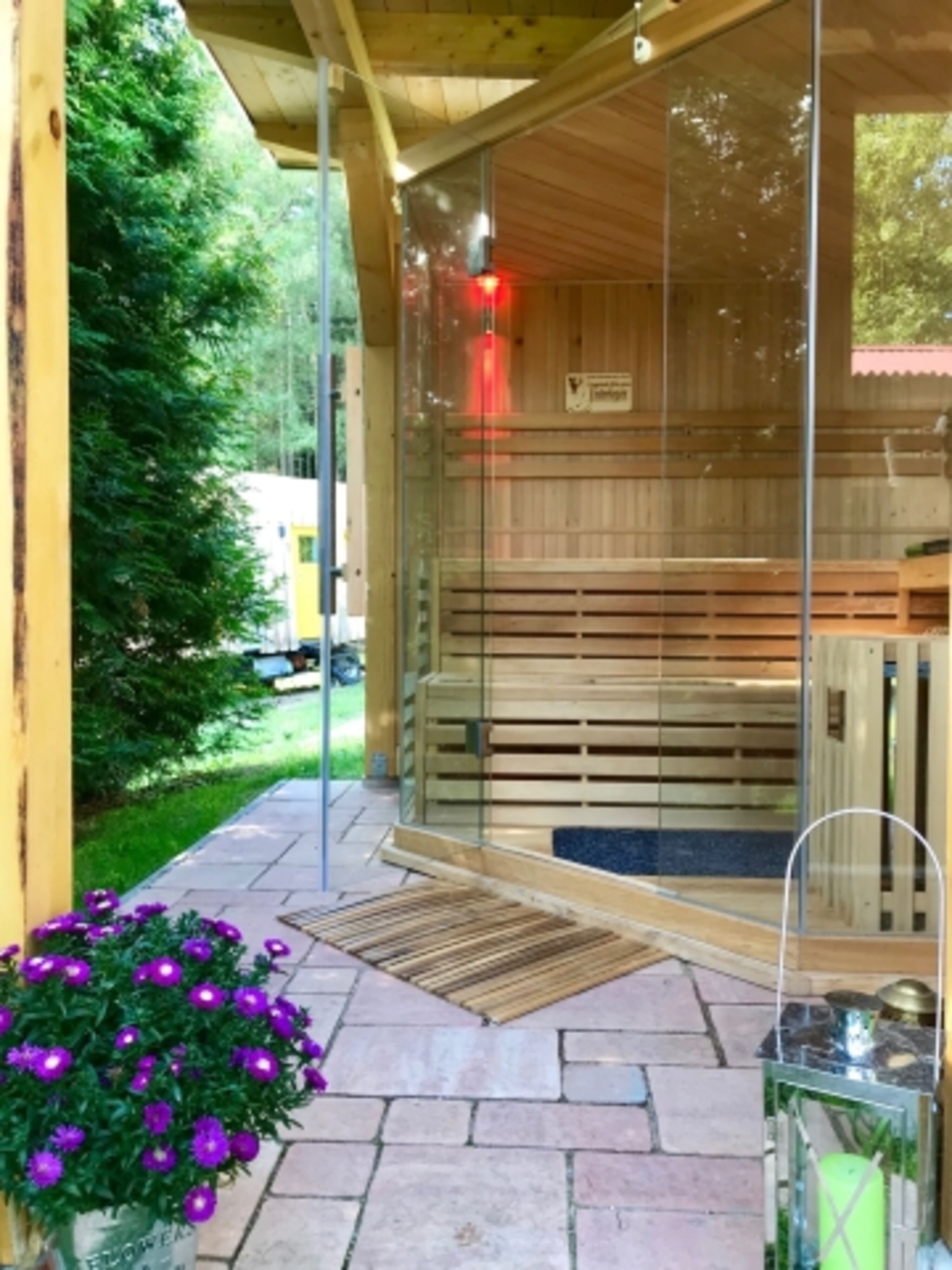 Sauna im Sommer