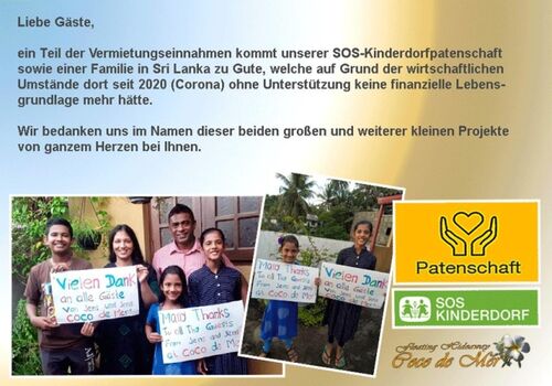 soziales Engagement des Teams Coco de Mer - social commitment of the Team Coco de Mer