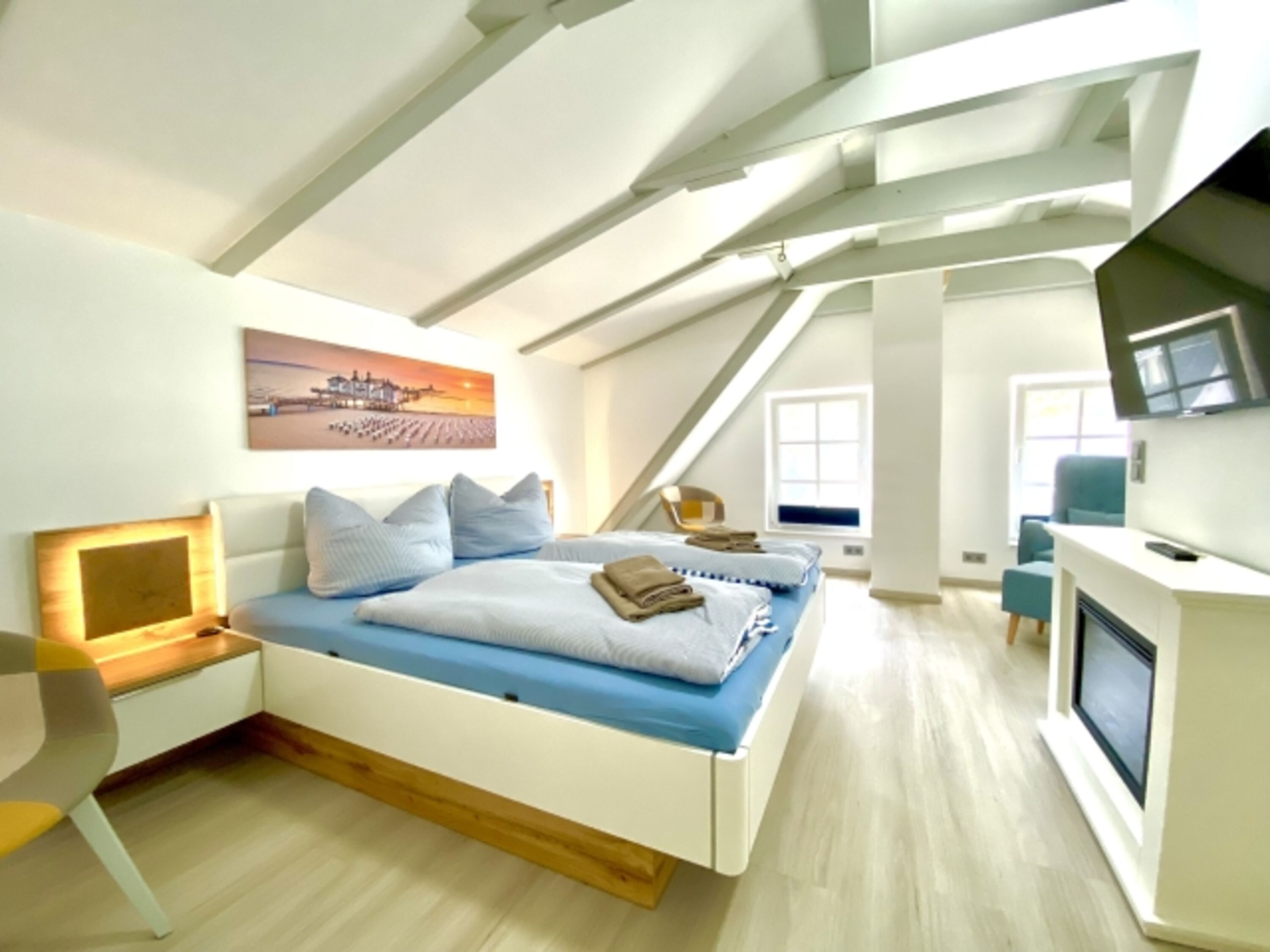 Schlafzimmer in Dachgeschoß