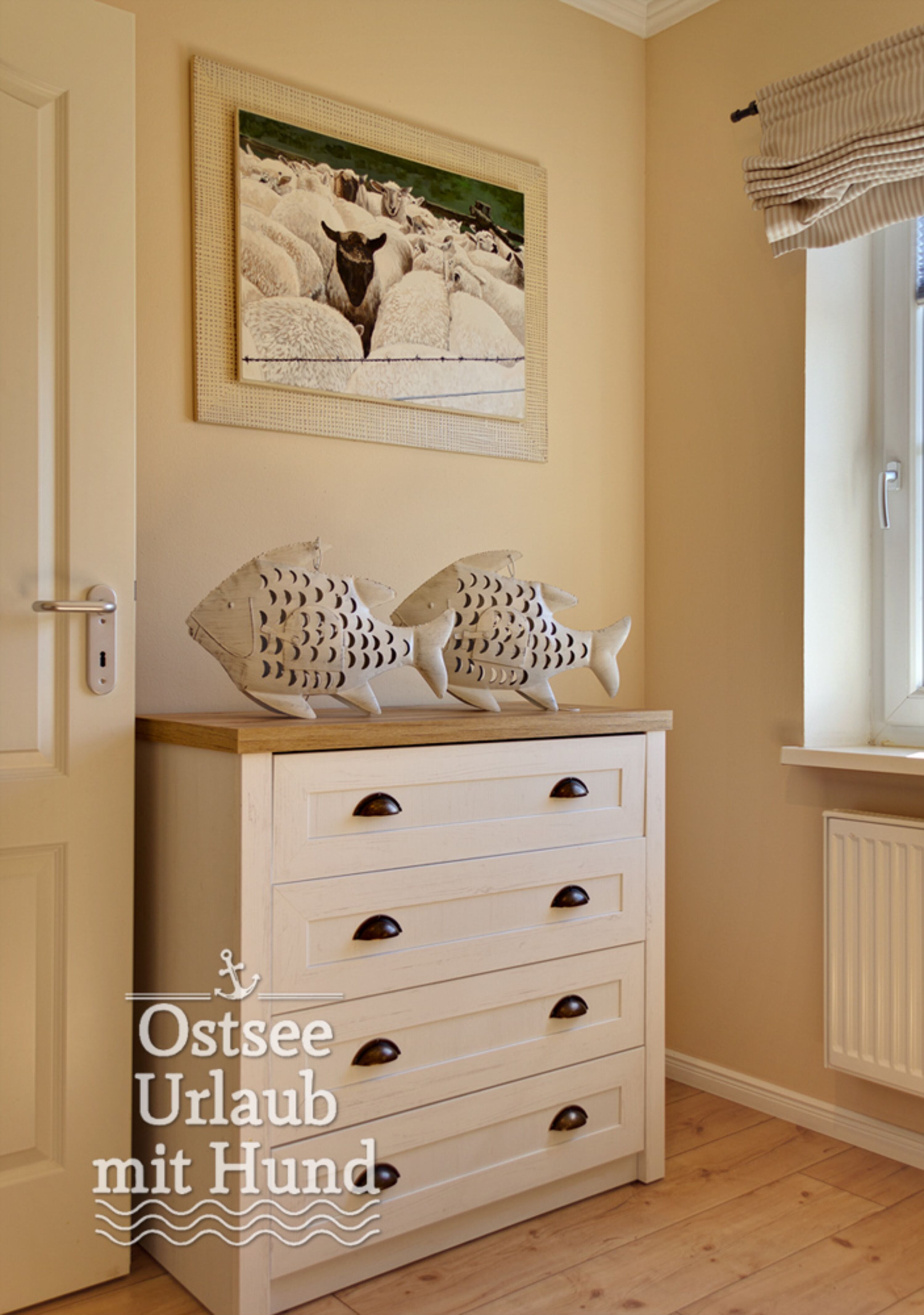Blick Einzelbettschlafzimmer Deichtraum