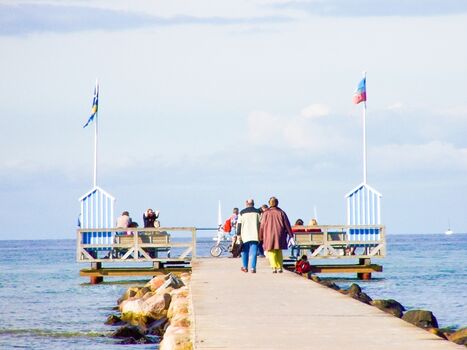 die Seebrücke an der Ostsee
