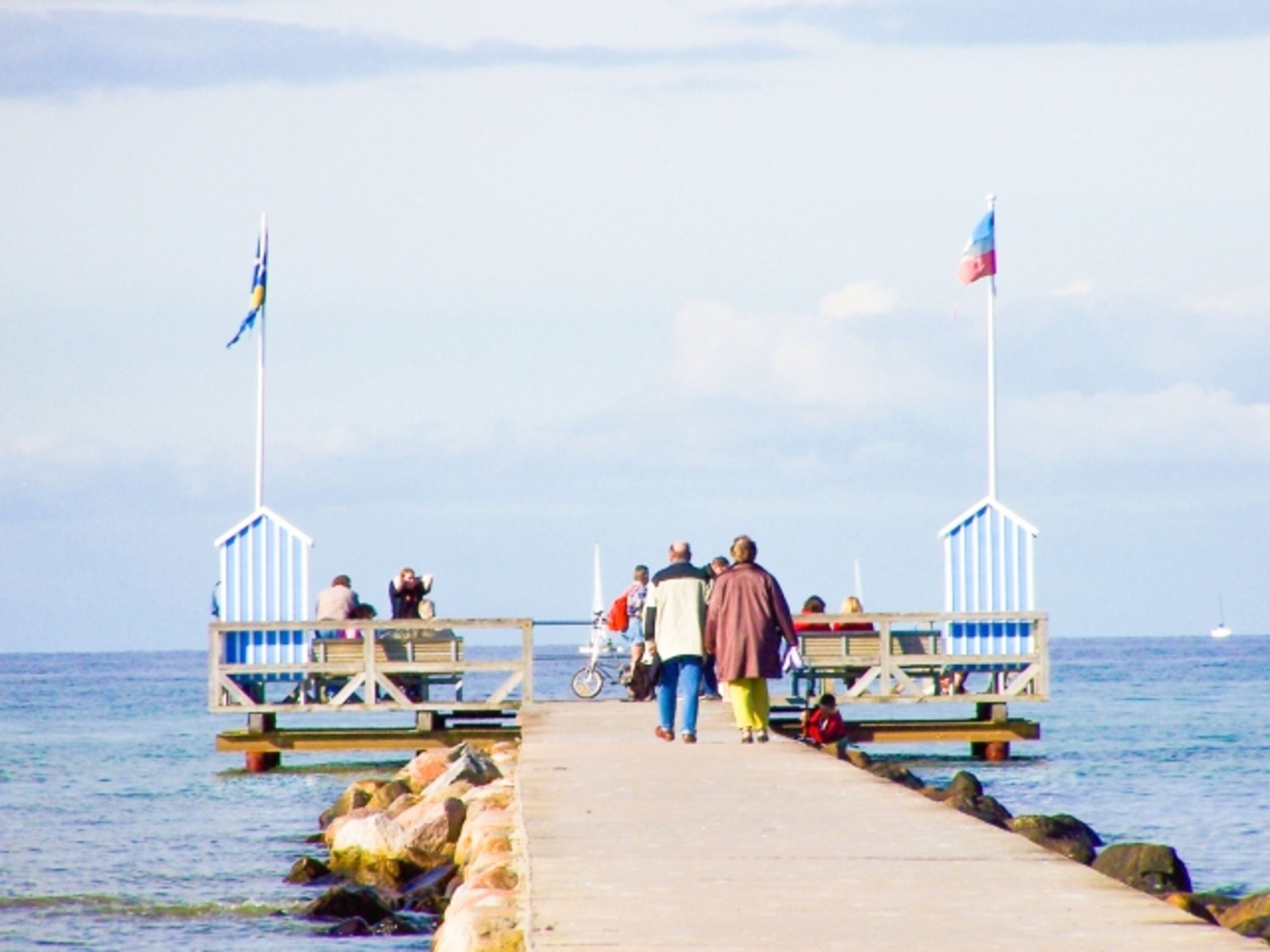 die Seebrücke an der Ostsee