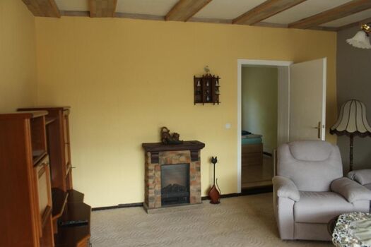 Elektrokamin im Wohnzimmer