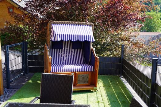 Strandkorb um richtig auszuspannen