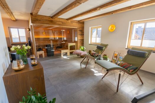 Natürlich gibt es eine Sauna! Thermoespe/Zirbe 