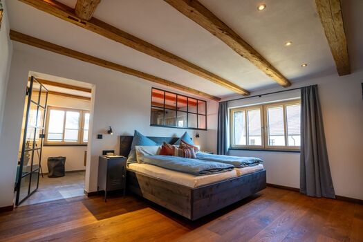 Zweites Schlafzimmer, Aufbettung für den 3. und 4. Gast