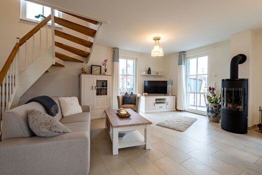 Wohnbereich mit Kaminofen