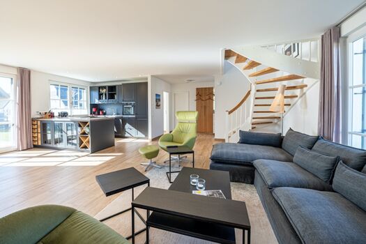 offener Wohn-Küchenbereich