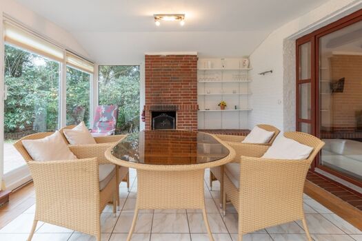 Heidehaus - Hier kann man sich zurückziehen und die Abende am Kamin ausklingen lassen 