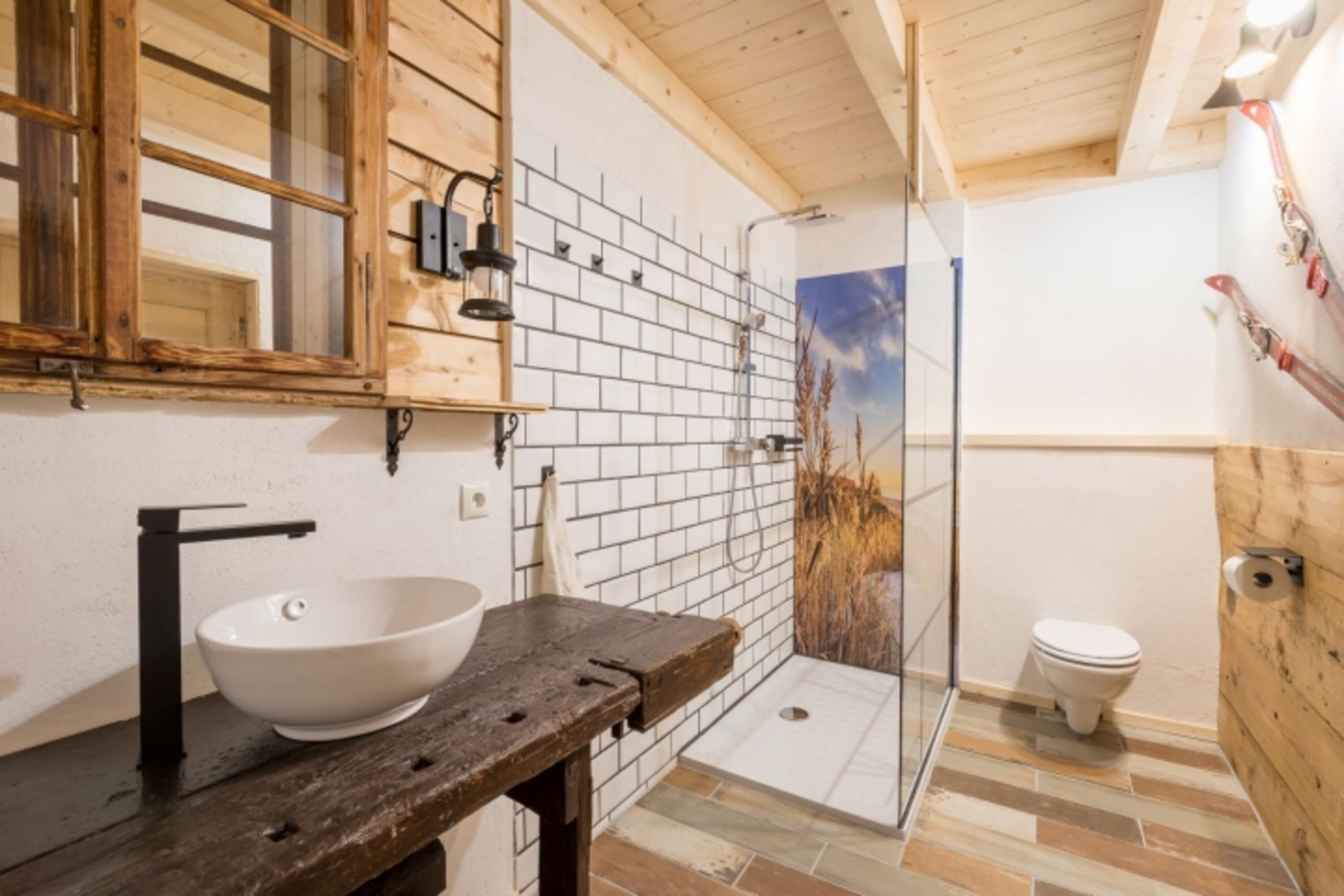 Derkleine Stadl-Badezimmer