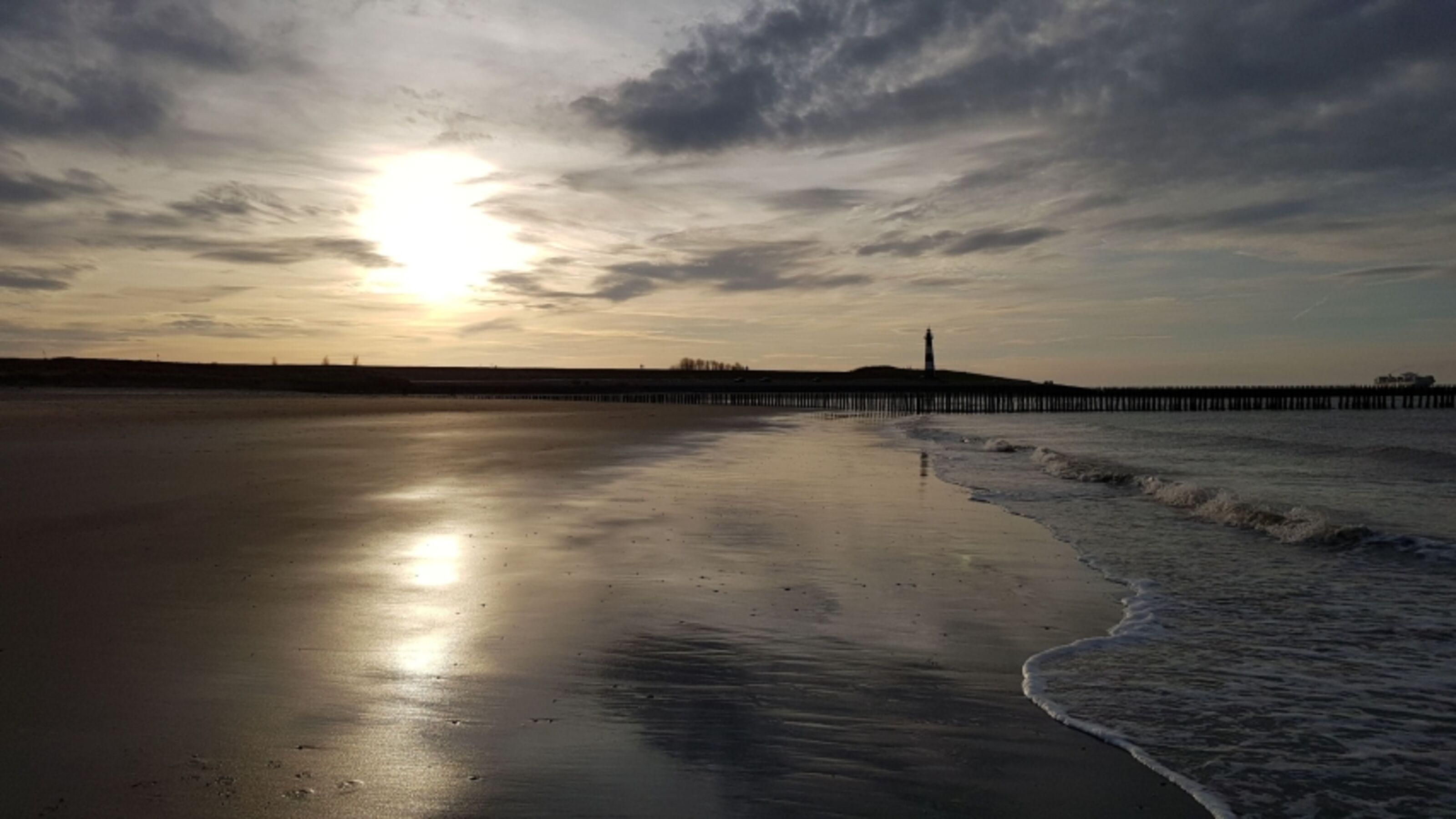 Sonnenuntergang im Februar