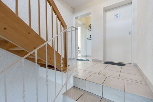 Treppenhaus des Appartementhauses