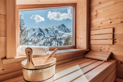 Ausblick aus der Sauna