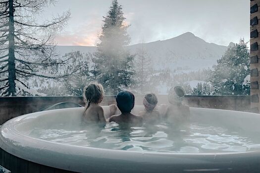HotPot Jacuzzi auf der Panoramaterrasse