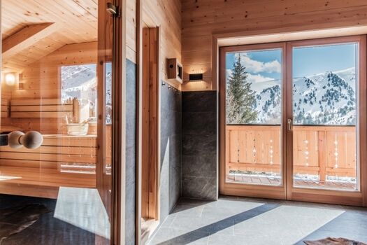 Ausblick aus dem Wellnessbad