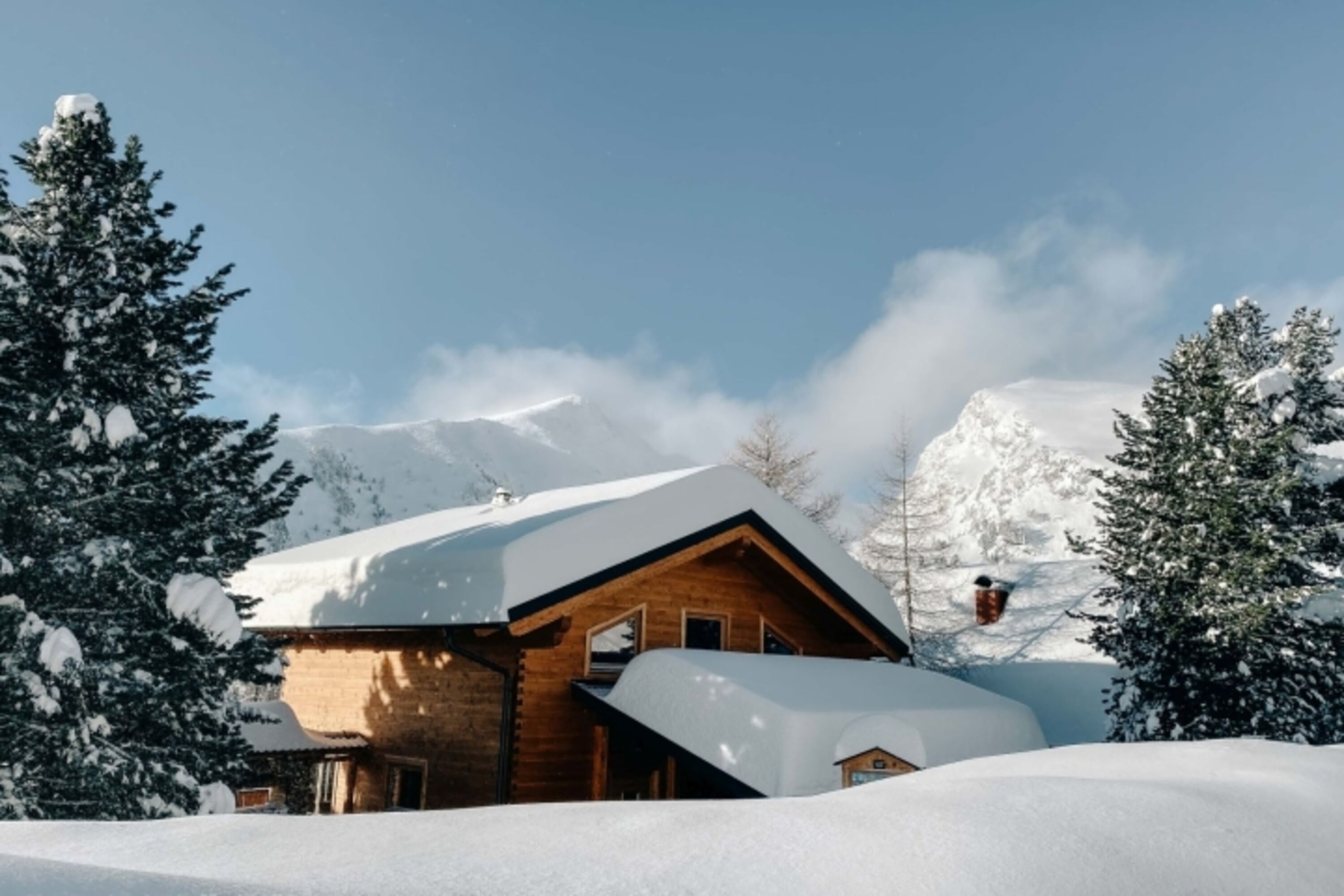 Blick auf das Chalet 