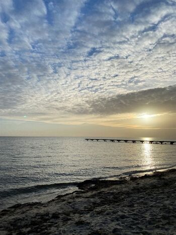 Sonnenuntergang im Winter 