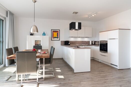 offene Hochglanzküche