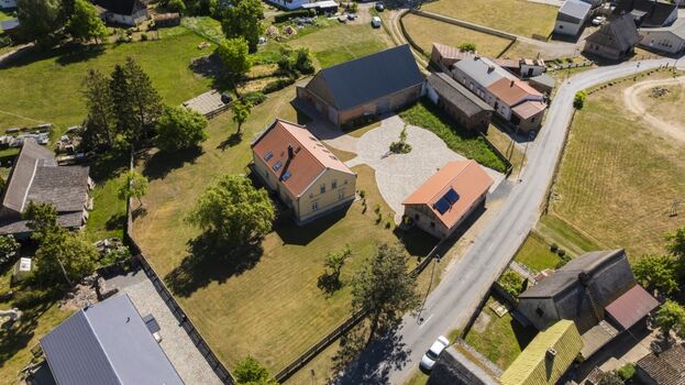 Gutshof in Liepe - Luftaufnahme