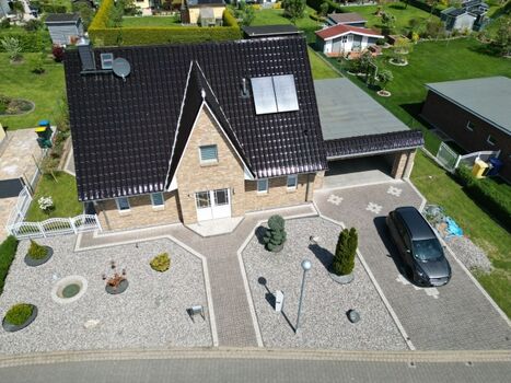 Hausansicht Luftaufnahme