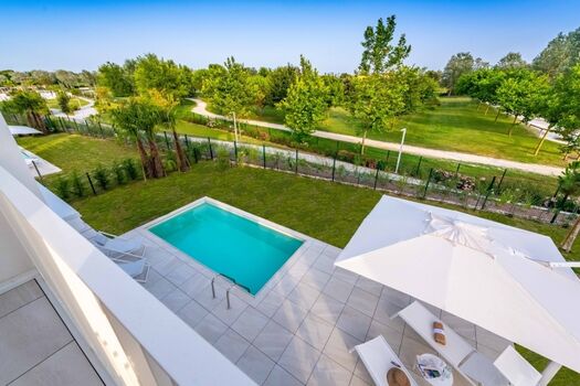 Der Blick von Ihrem Balkon der Villa Mare