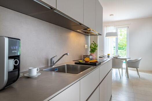 In der vollausgestatteten Küche können Sie sich selbst versorgen